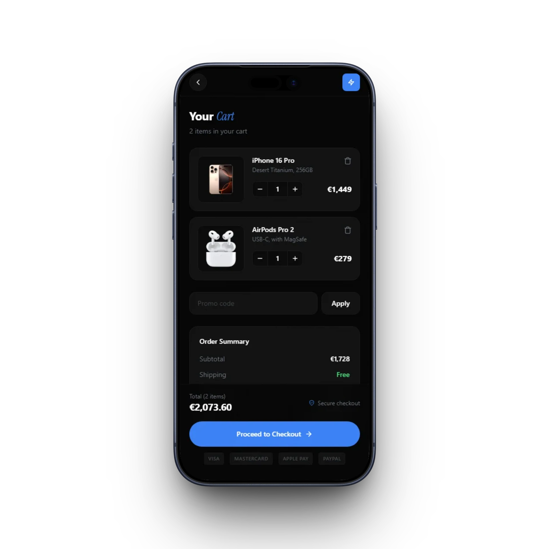 TechVault e-poe makseleht MacBook Pro ekraanil