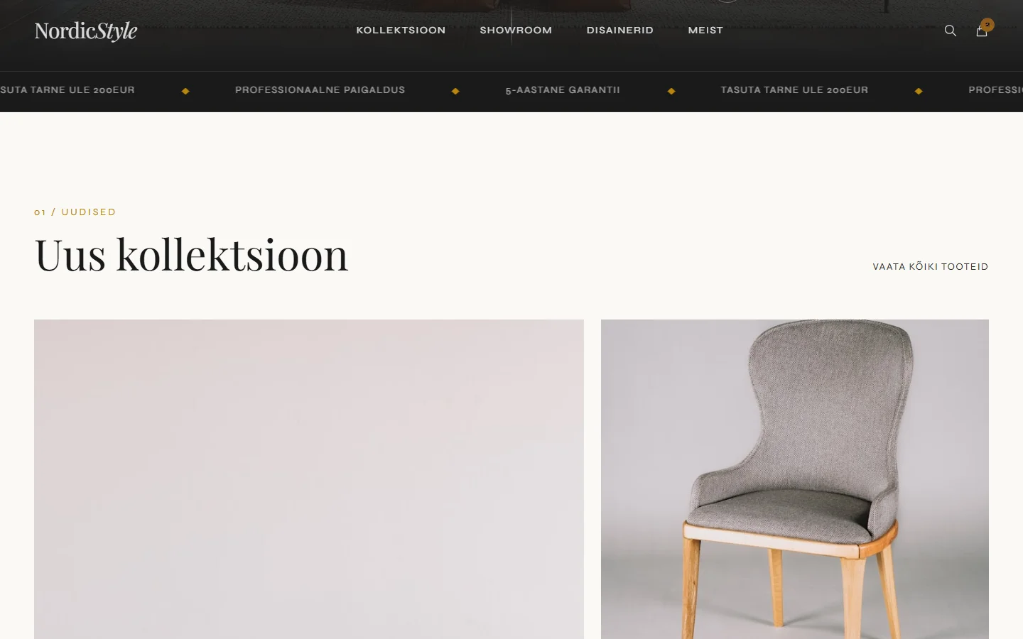 Tooteleht ja ostukorv