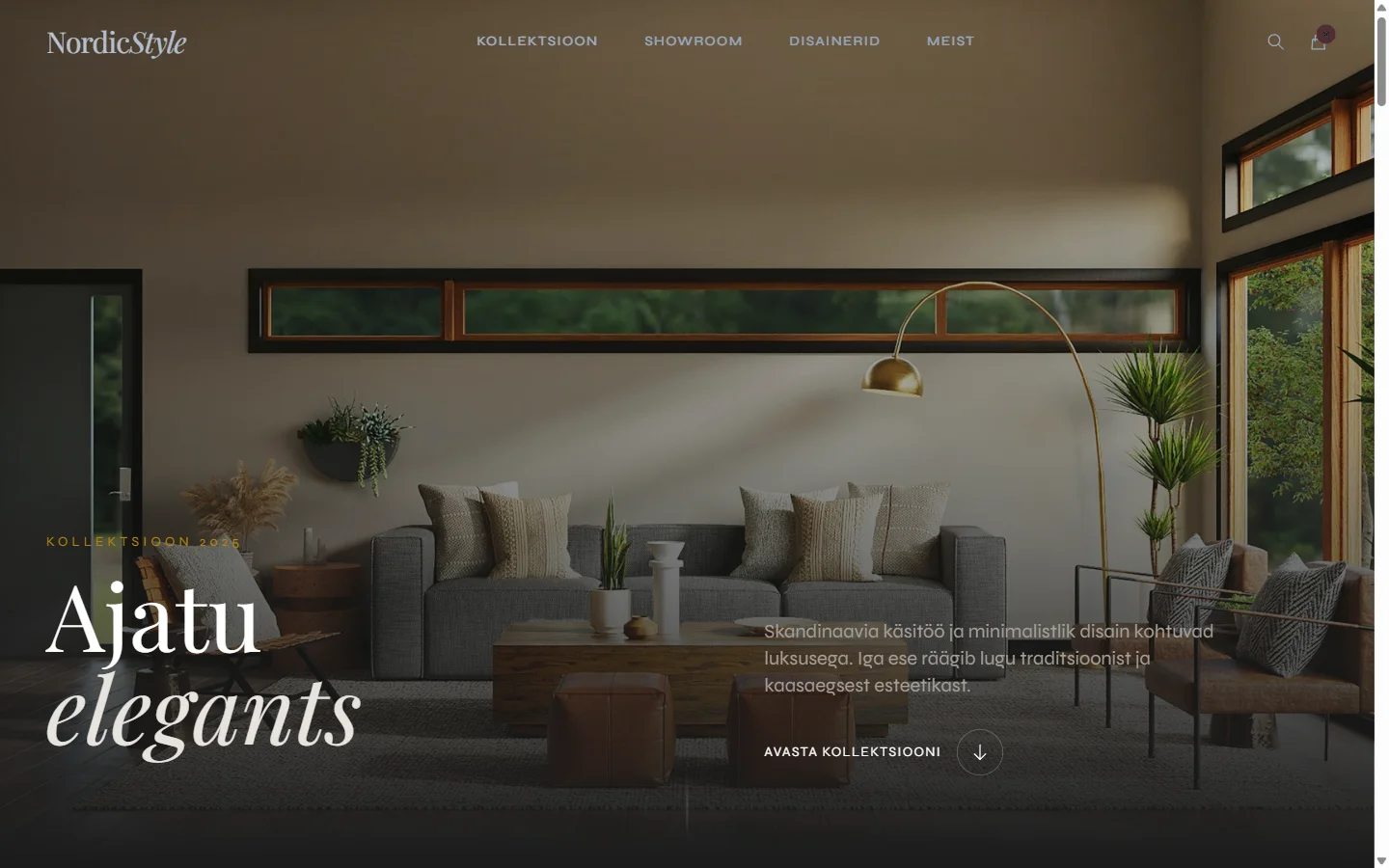 NordicStyle mööblipood screenshot