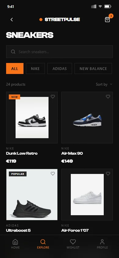 StreetPulse mobiilne kataloog