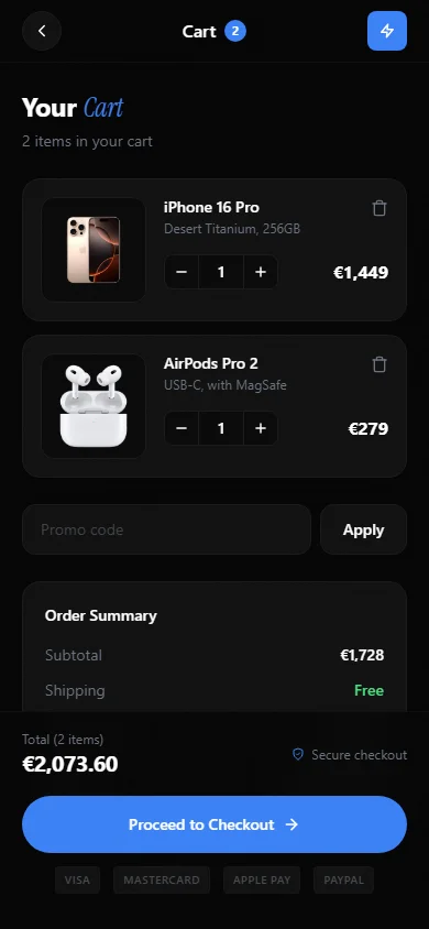 TechVault mobiilne ostukorv